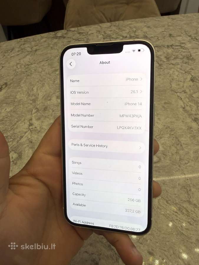 iPhone 14, 256gb 100% baterija - nuotraukos Nr. 5