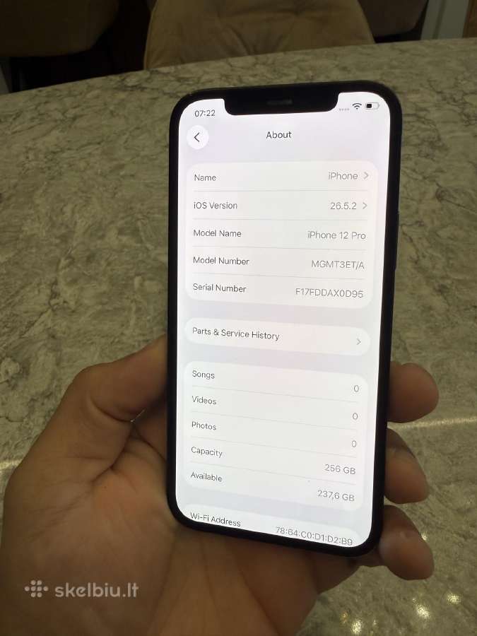 iPhone 12 pro, 256gb 100% - nuotraukos Nr. 5