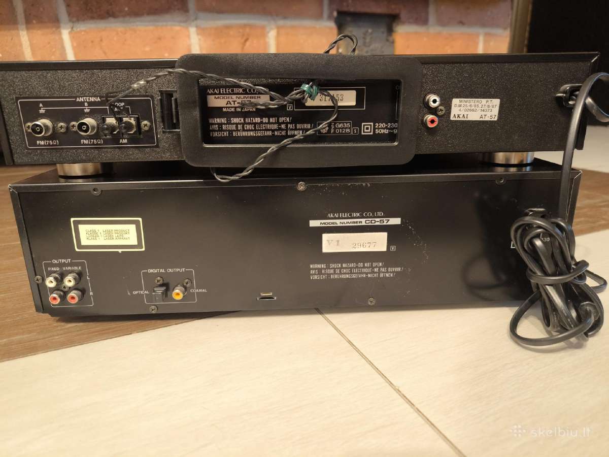 Akai CD-57, At-57 CD grotuvas ir tiuneis - nuotraukos Nr. 5