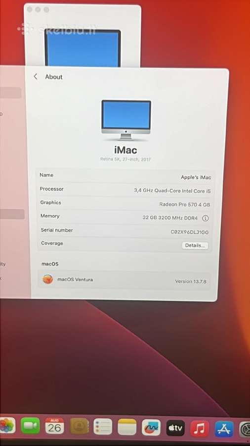 iMac 27-inch 5k Retina 2017 - nuotraukos Nr. 2