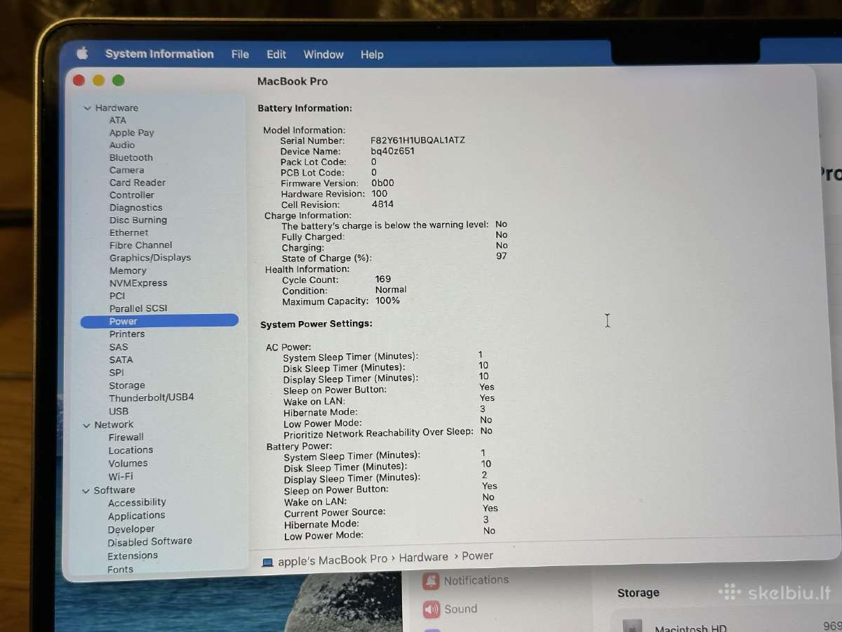 MacBook Pro 14 M1 Max / 32gb / 1tb - nuotraukos Nr. 8