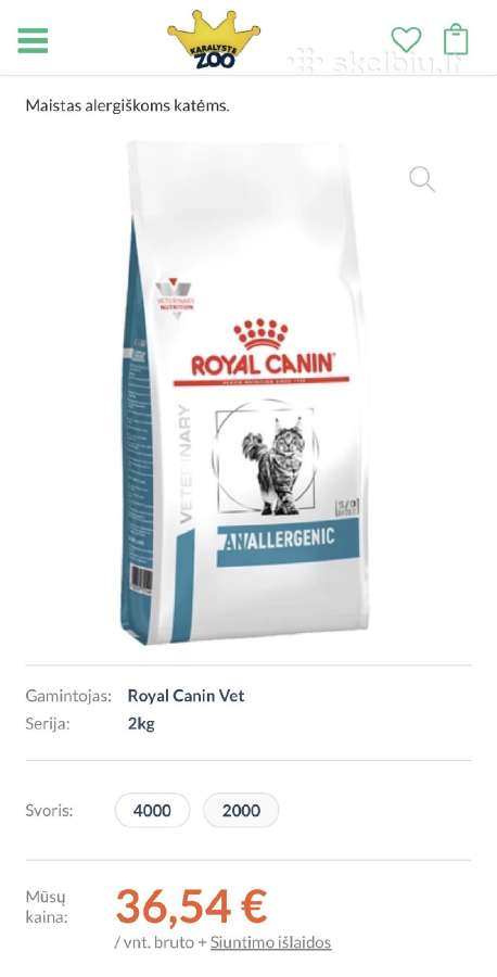 Royal Canin Annalergenic cat - nuotraukos Nr. 4