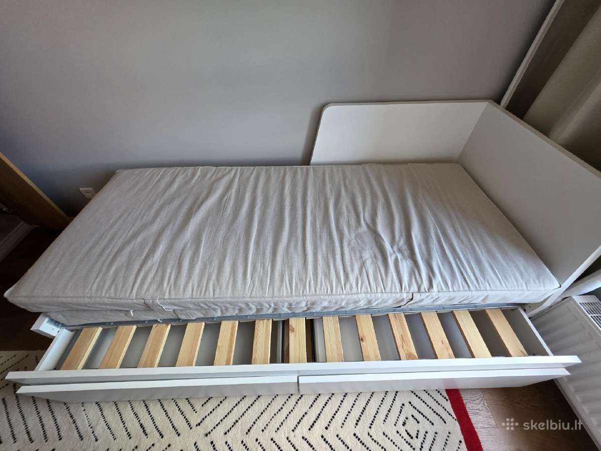 Ikea Flekke ištraukiama viengulė / dvigulė lova - nuotraukos Nr. 3