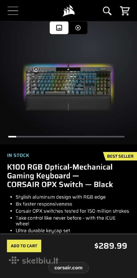 Corsair k100 - nuotraukos Nr. 7