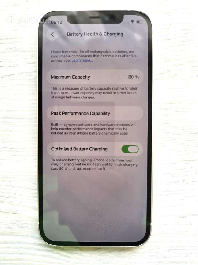 iPhone 12 128 GB Baltas - nuotraukos Nr. 6