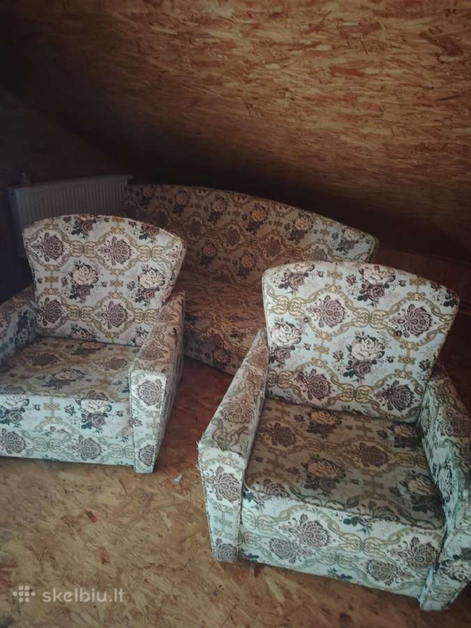 Sofa -lova + sofa lova su 2 foteliais - nuotraukos Nr. 6