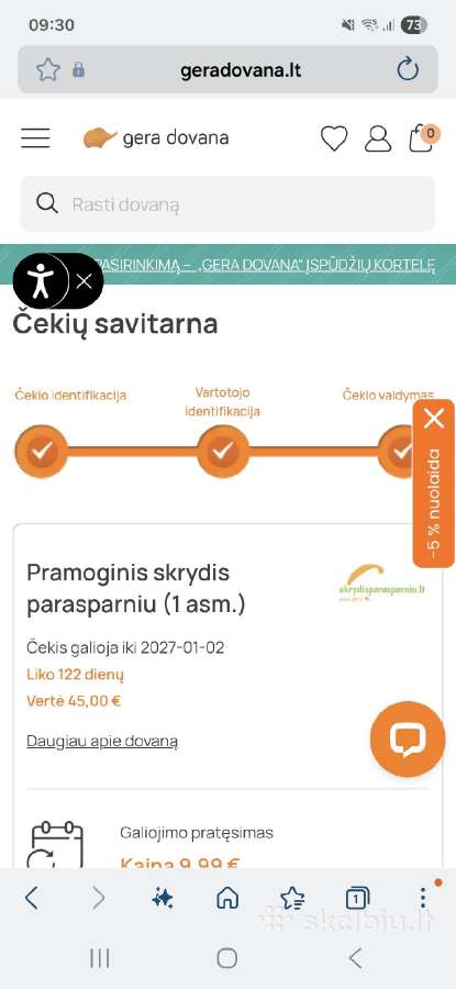 Skrydis parasparniu - nuotraukos Nr. 3