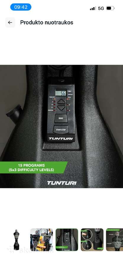 Tunturi Slam Man, elektroninis bokso treniruočių - nuotraukos Nr. 5