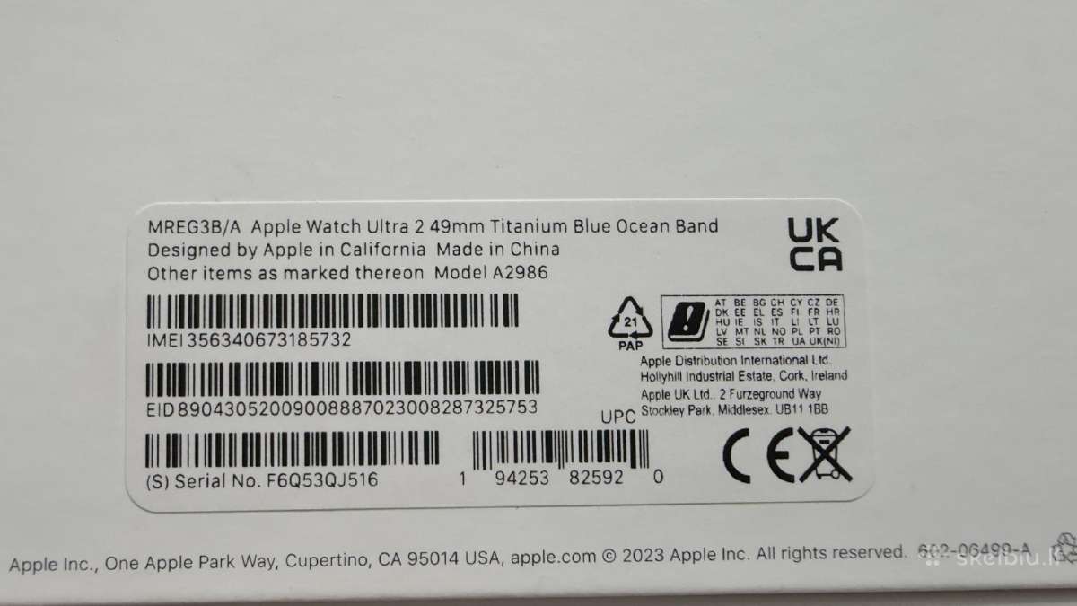 Apple Watch Ultra 2 - nuotraukos Nr. 2