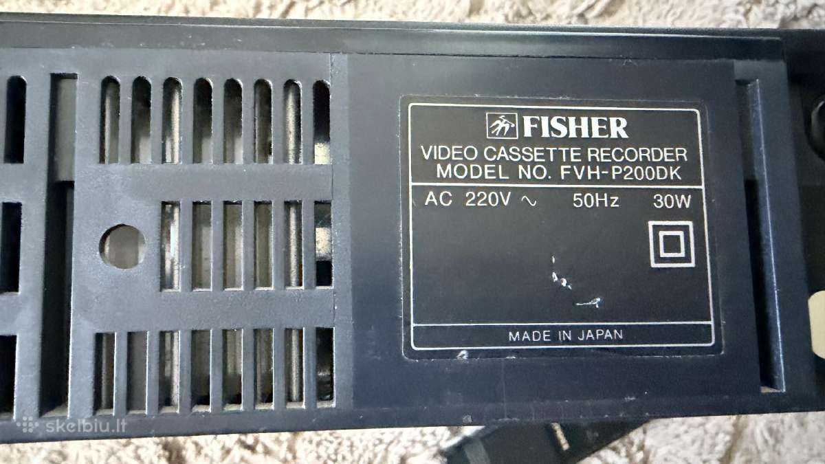Fisher Fvh-p200dk Vhs + pultelis - nuotraukos Nr. 5
