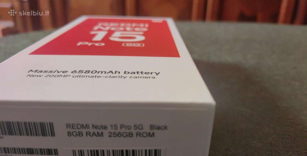 Xiaomi Note 15pro 5G 256gb komplekt dezut Naujas - nuotraukos Nr. 2