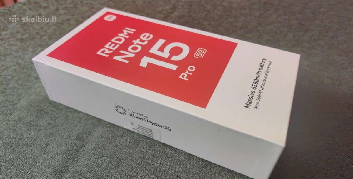 Xiaomi Note 15pro 5G 256gb komplekt dezut Naujas - nuotraukos Nr. 4