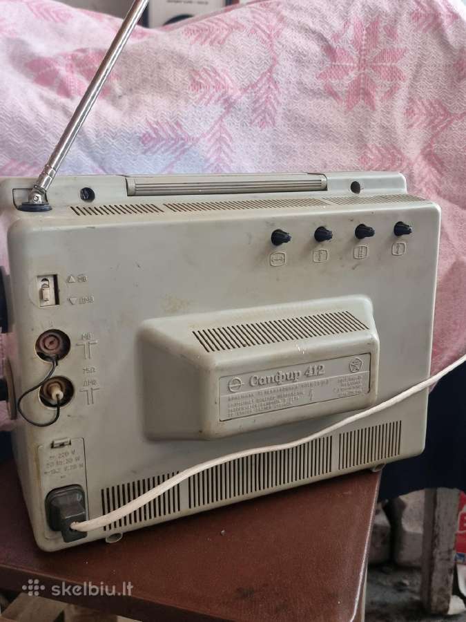 Vintažinis tarybinis televizorius Sapfir-412 - nuotraukos Nr. 2