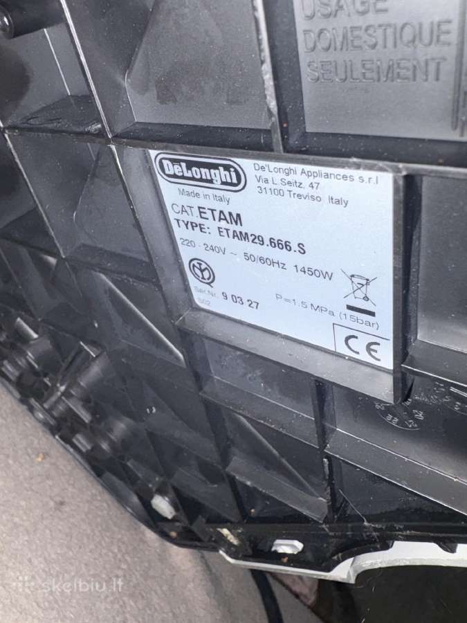 Automatinis kavos aparatas Delonghi Autentica - nuotraukos Nr. 13