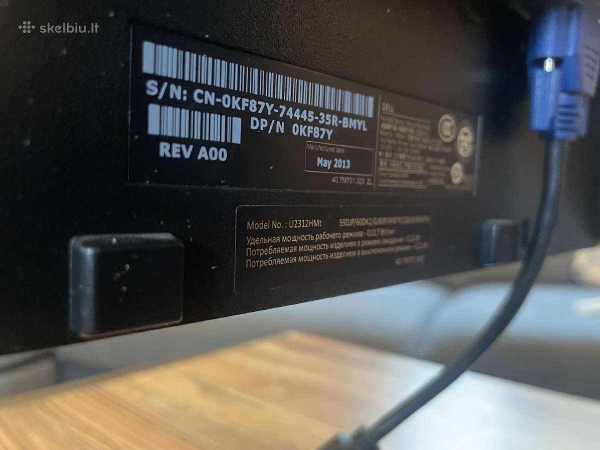 Monitorius Dell U2312hmt,dell e2216h,lenovo L24i-3 - nuotraukos Nr. 4