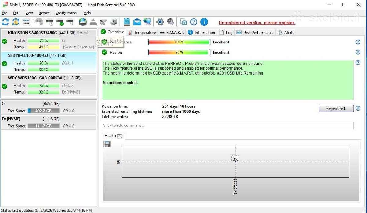 2.5" SSD Goodram 480 GB Sata III (6 GB/s). - nuotraukos Nr. 2