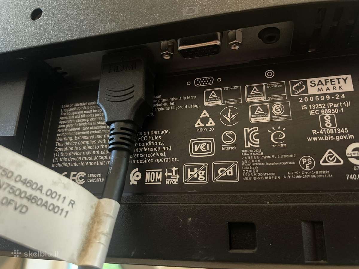 Monitorius Dell U2312hmt,dell e2216h,lenovo L24i-3 - nuotraukos Nr. 14