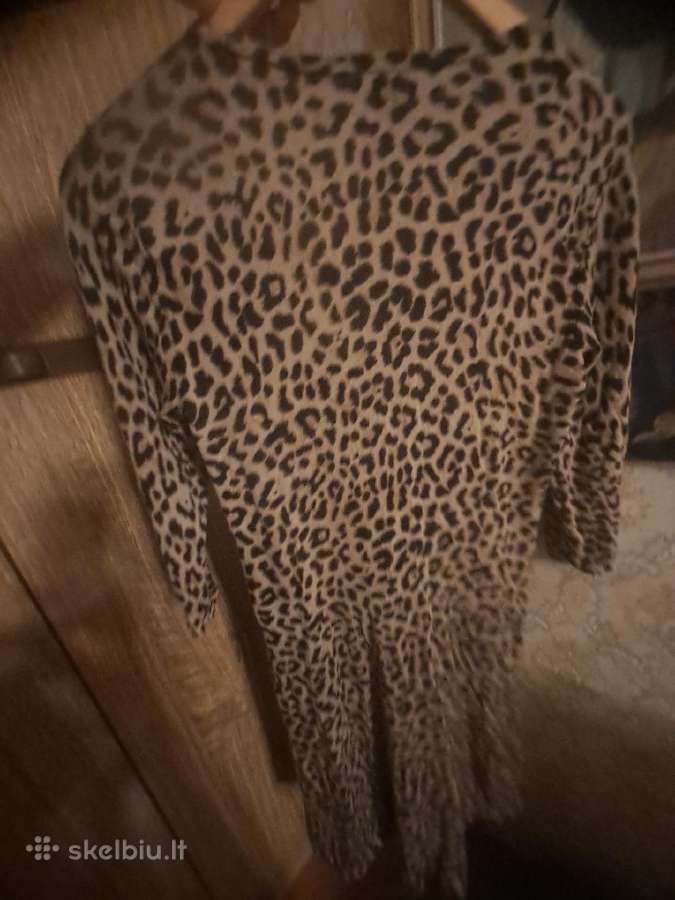 Suknelė leopardinė iš vilnos - nuotraukos Nr. 2