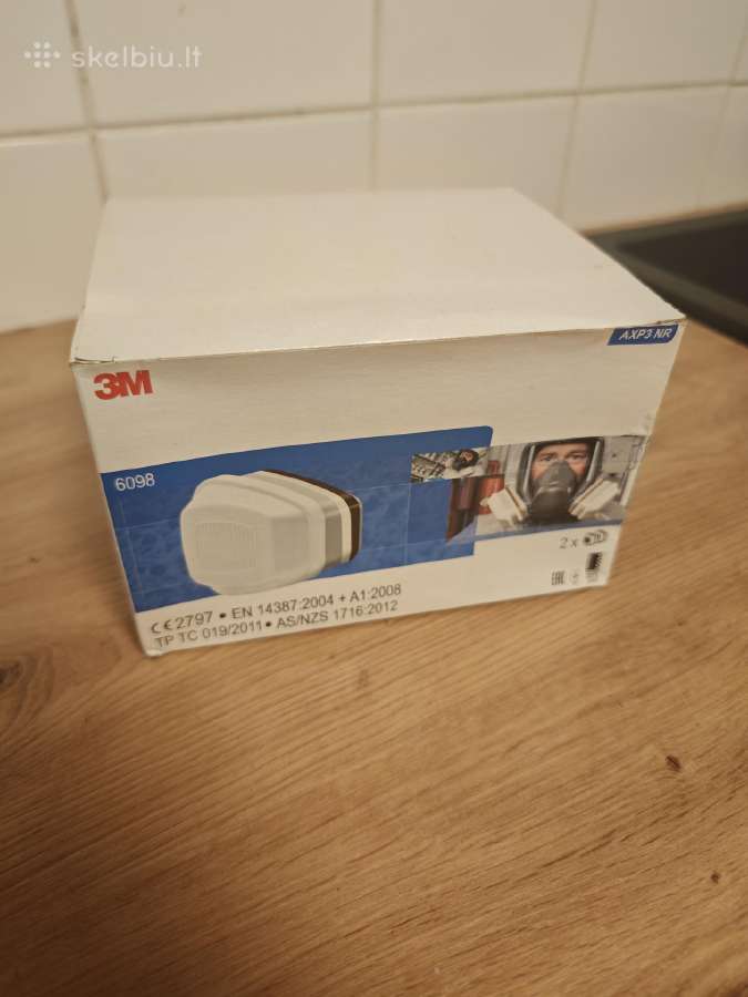 3m pilno veido respiratorius + 4 vnt 6098 filtrai - nuotraukos Nr. 7
