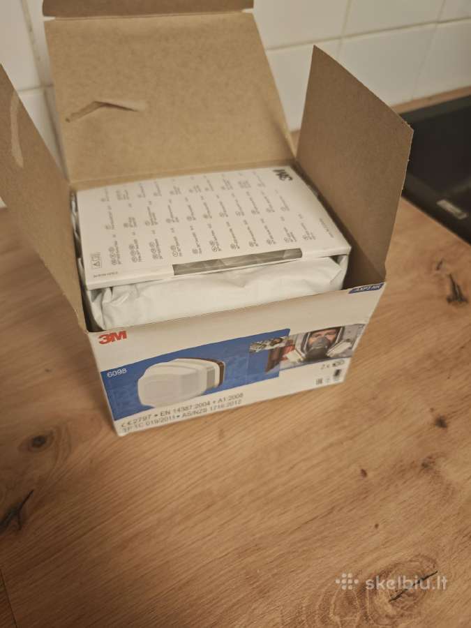 3m pilno veido respiratorius + 4 vnt 6098 filtrai - nuotraukos Nr. 8