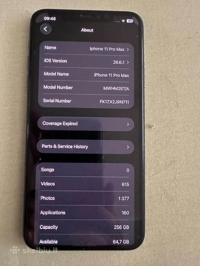 iPhone 11 Pro Max 256gb - nuotraukos Nr. 4