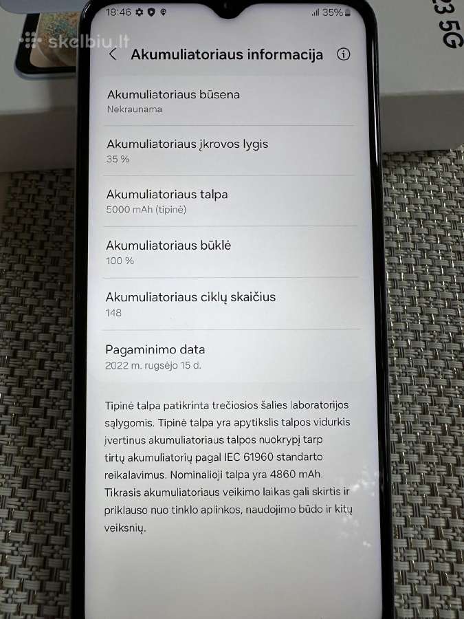 Samsung A23 5G - nuotraukos Nr. 8