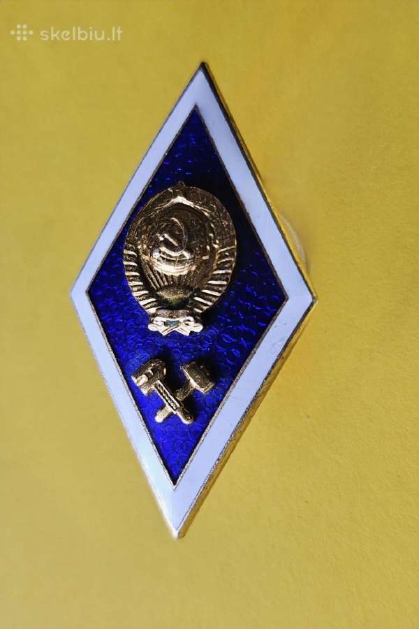 1970 - 80 m.aukštųjų mokyklų absolvento ženklai. - nuotraukos Nr. 7