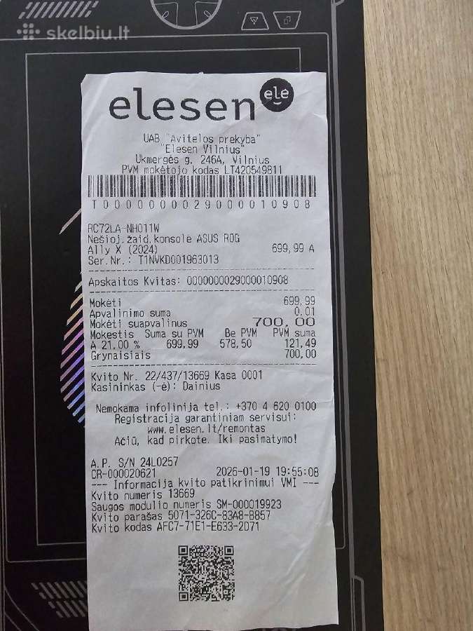 Asus Rog Ally X (2024) 1tb Ideali būklė - nuotraukos Nr. 2
