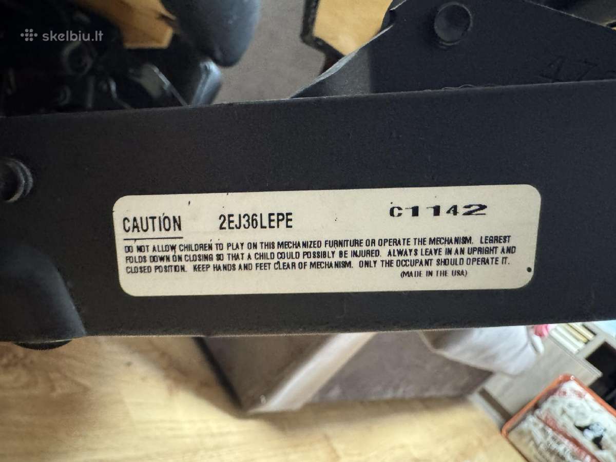 Fotelis-relaxeris odinis Made in Usa - nuotraukos Nr. 3