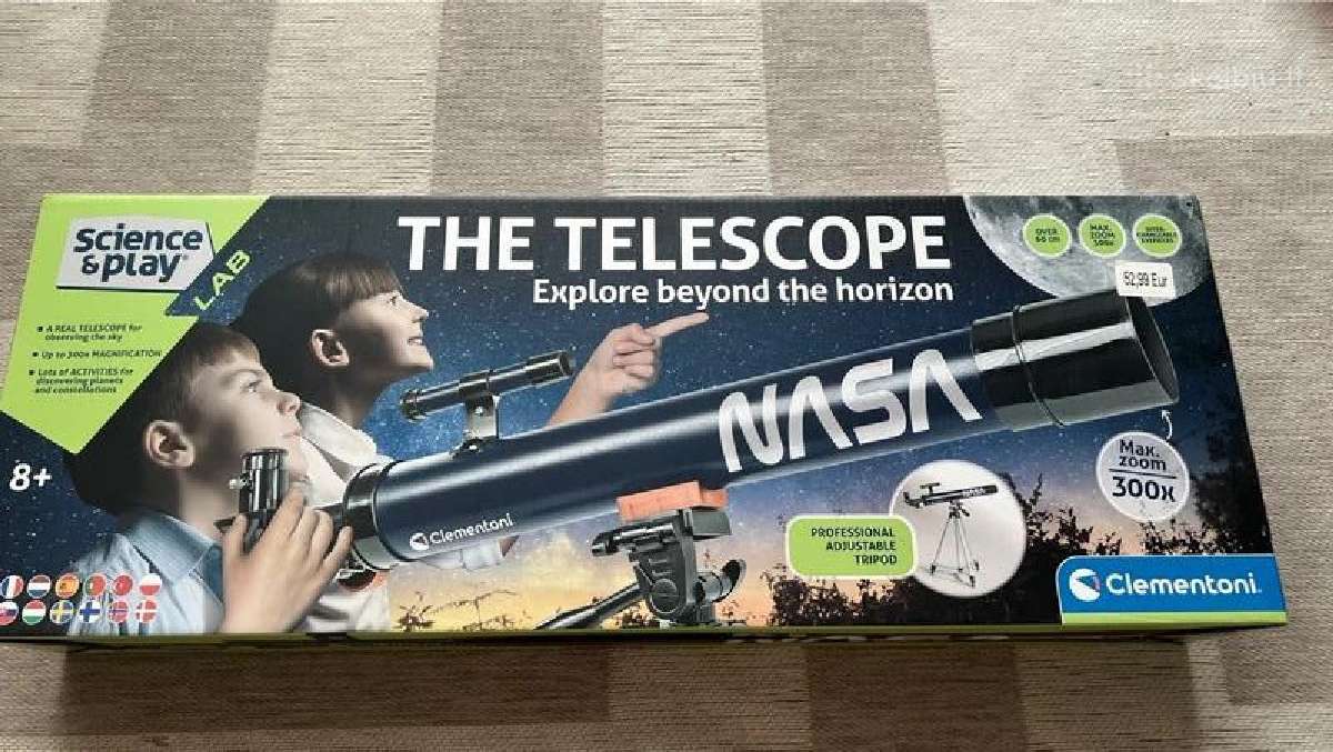 Naujas Clementoni Science & Play teleskopas Nasa - nuotraukos Nr. 4