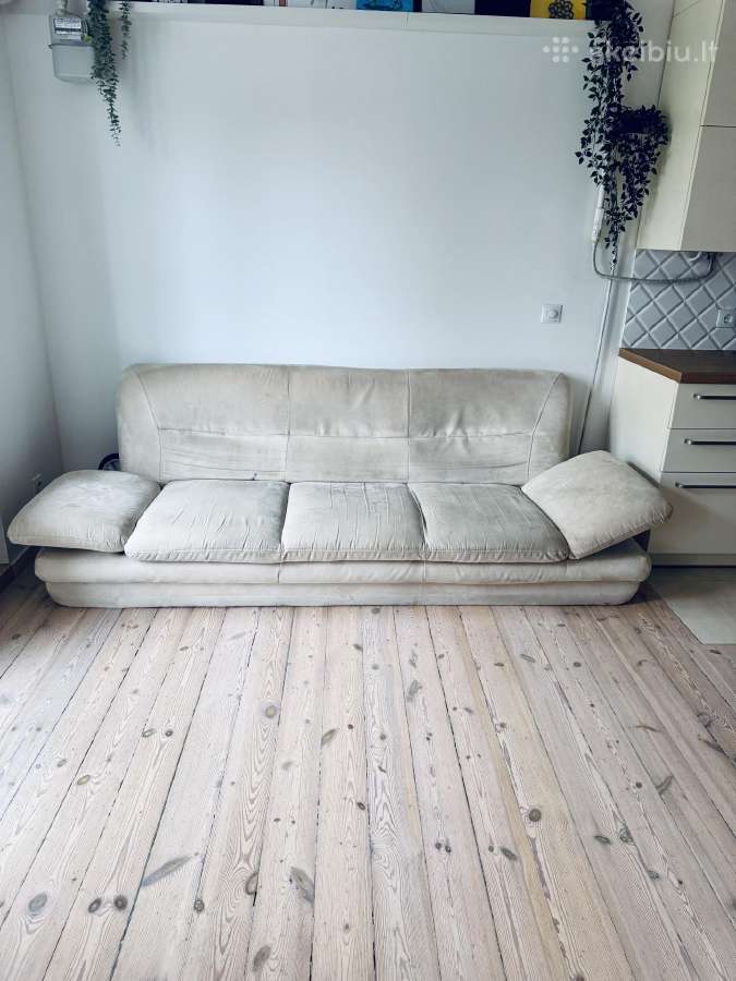 Dovanoju: Dramblio kaulo alkantaros sofa (220 cm) - nuotraukos Nr. 2