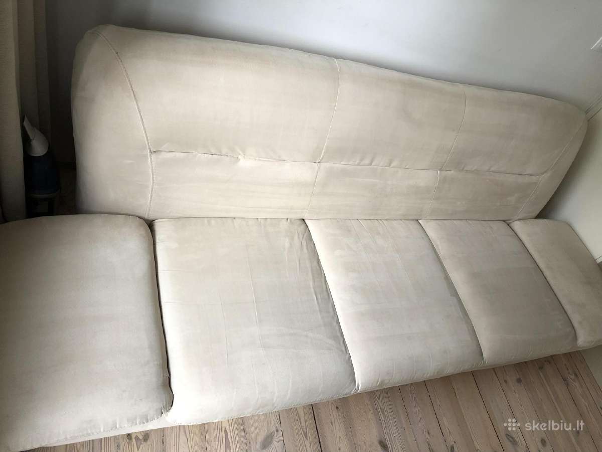 Dovanoju: Dramblio kaulo alkantaros sofa (220 cm) - nuotraukos Nr. 4