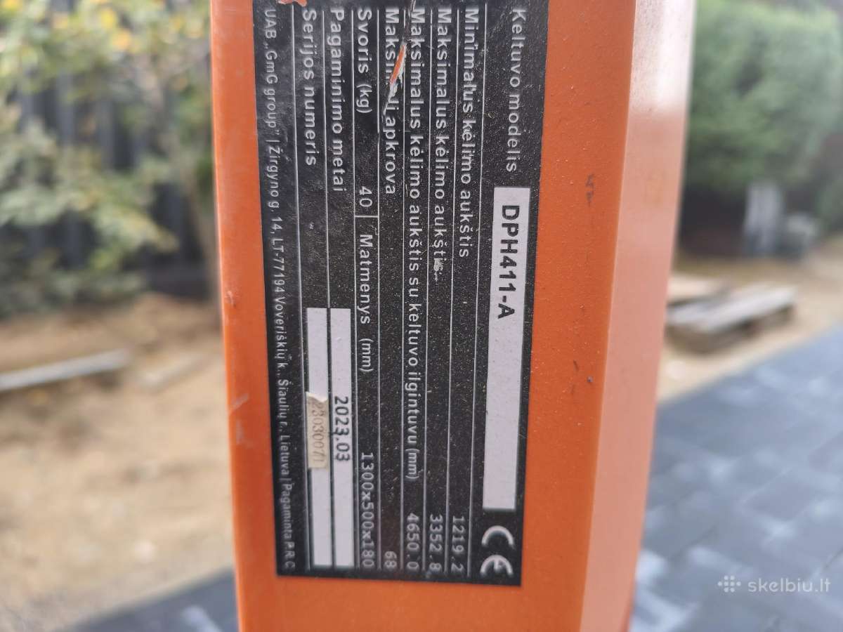 Gipso plokščių keltuvas - nuotraukos Nr. 2