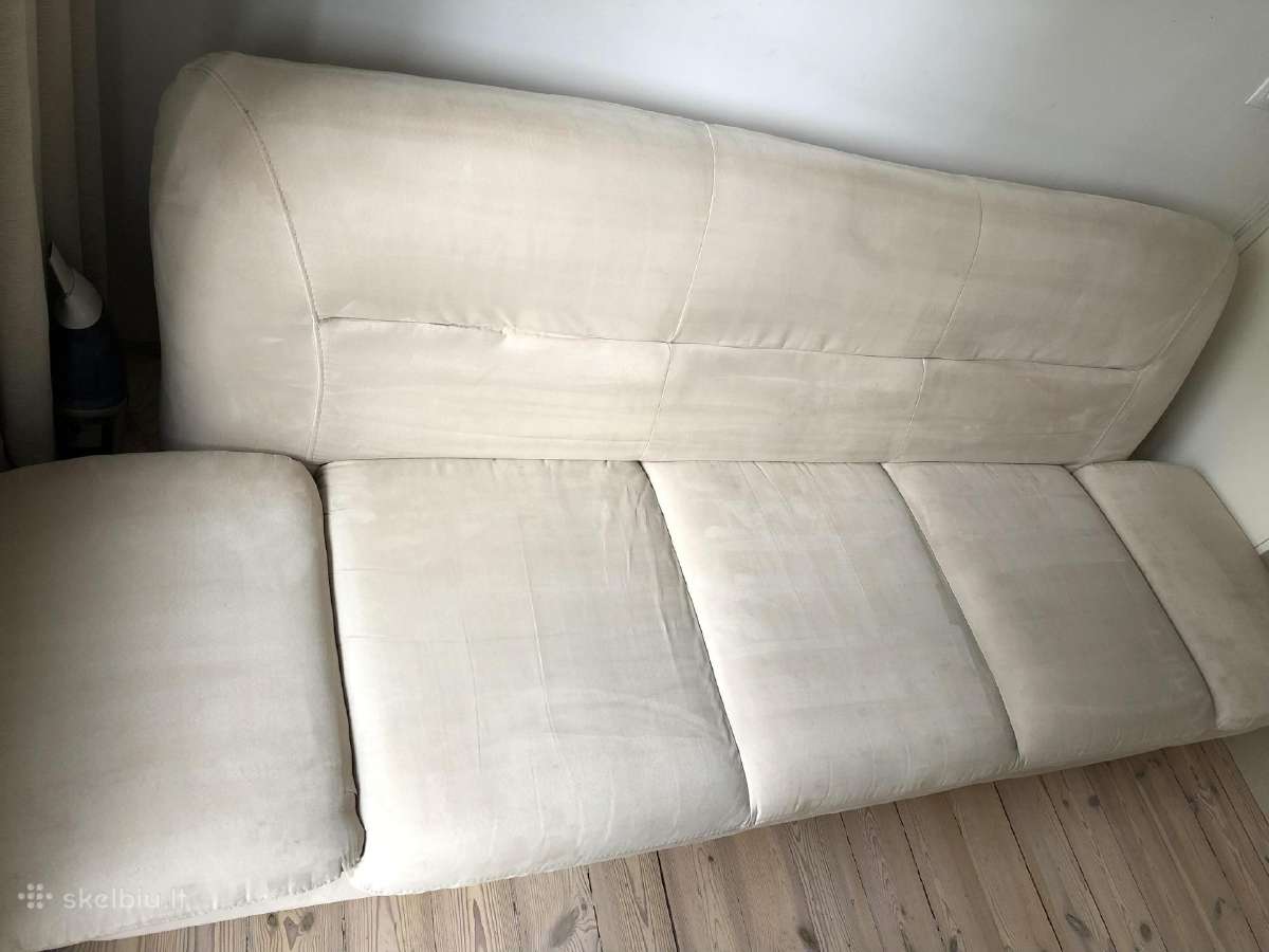 Dovanoju: Dramblio kaulo alkantaros sofa (220 cm) - nuotraukos Nr. 4