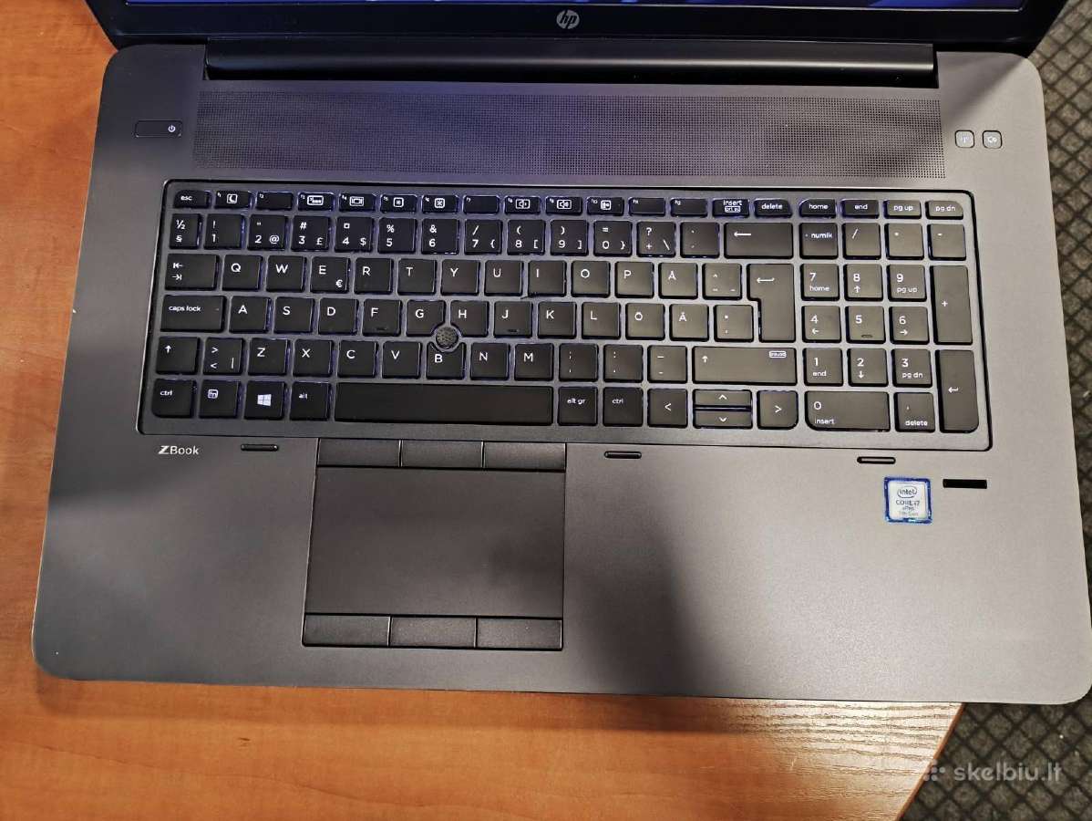 Zbook 17 i7-7820hq 20gb 512gb P3000 6gb 35% - nuotraukos Nr. 2