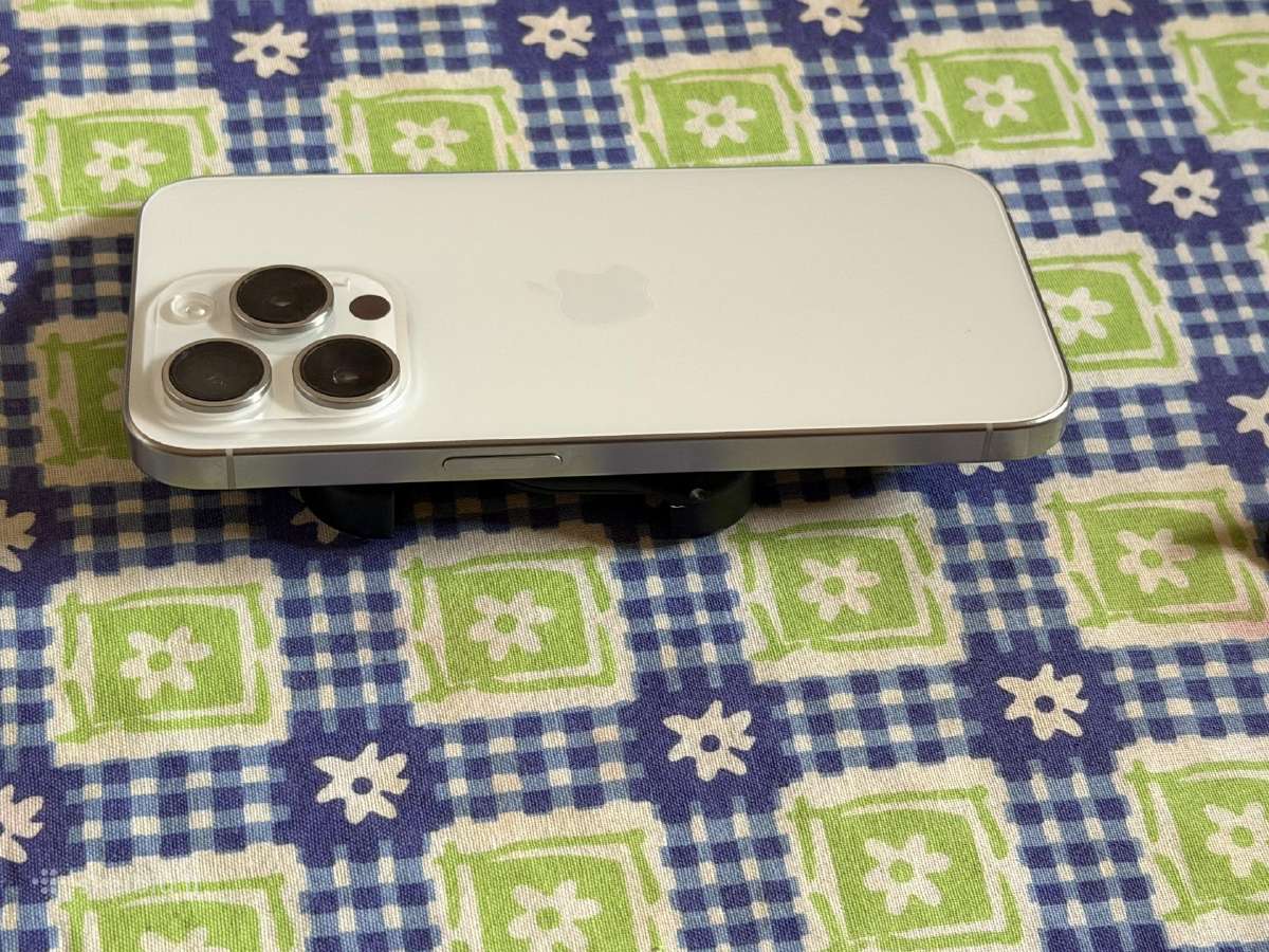 iPhone 15 pro 128gb white titanium + arc pulse - nuotraukos Nr. 4