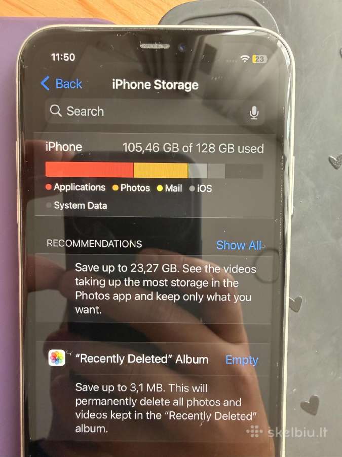 iPhone 11 baltas ; 128gb ; - nuotraukos Nr. 4