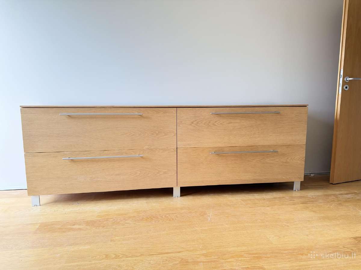 Minimalistinė komoda/sideboard – 240 cm, natūral - nuotraukos Nr. 3