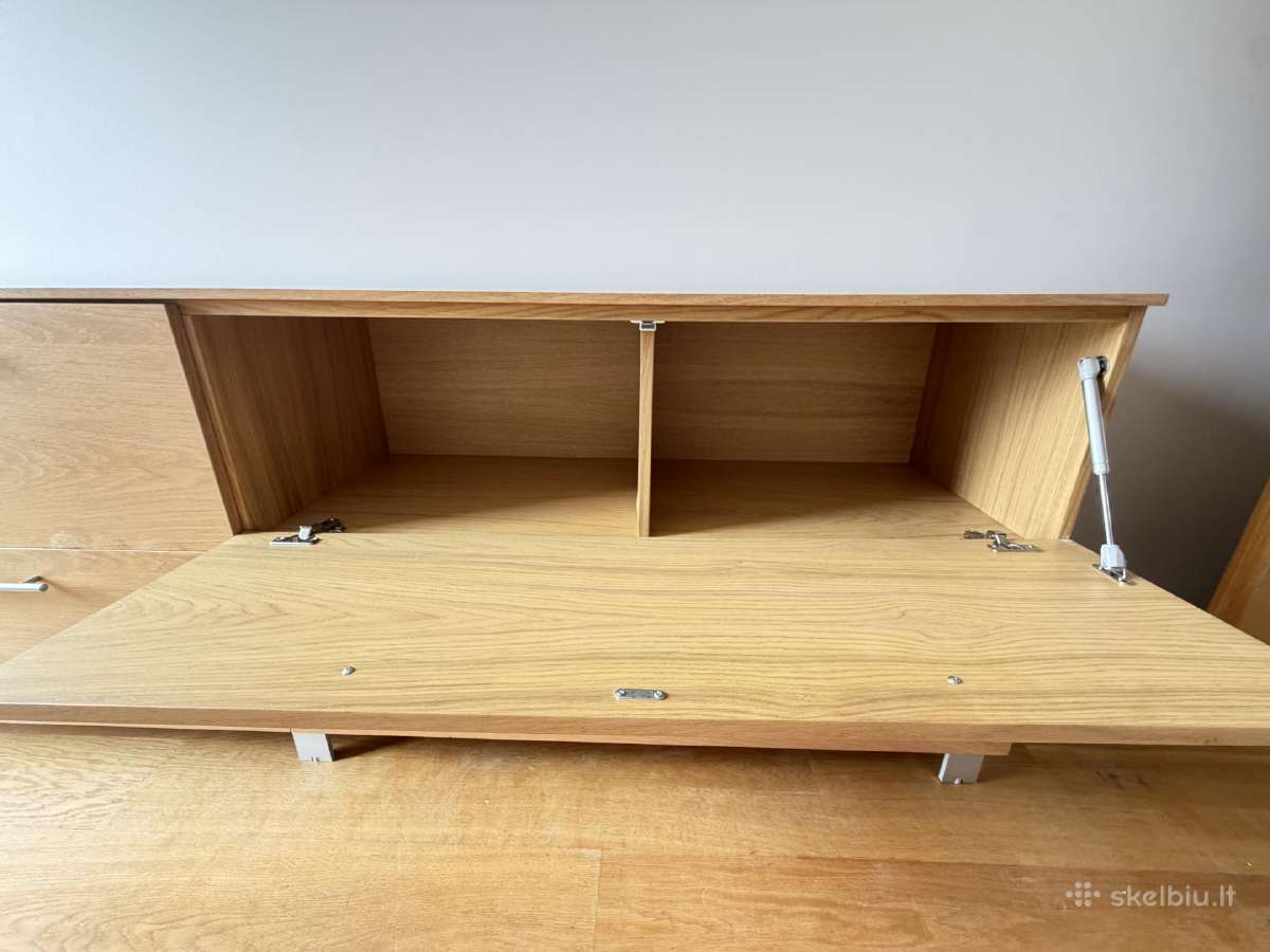 Minimalistinė komoda/sideboard – 240 cm, natūral - nuotraukos Nr. 6