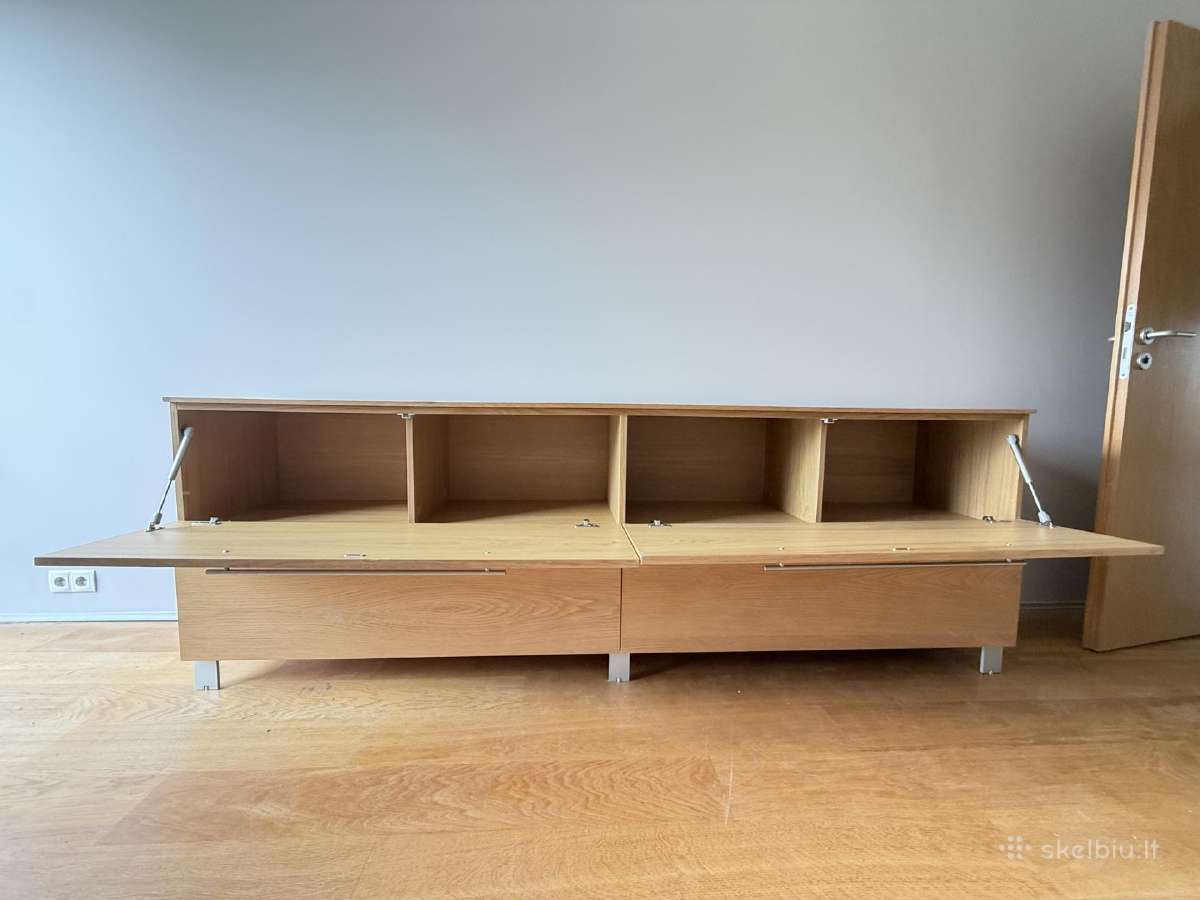 Minimalistinė komoda/sideboard – 240 cm, natūral - nuotraukos Nr. 8