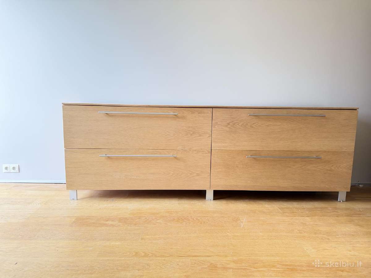 Minimalistinė komoda/sideboard – 240 cm, natūral - nuotraukos Nr. 12