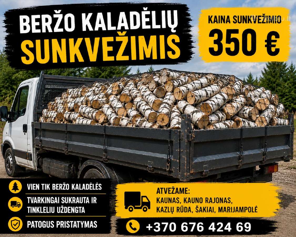 Malkos mažesniais kiekiais beržas arba mišrios - nuotraukos Nr. 2