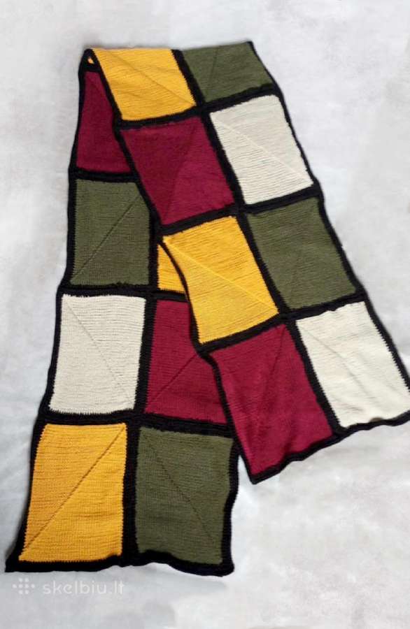 Rankų darbo megztas šalikas, 250x45cm - nuotraukos Nr. 2