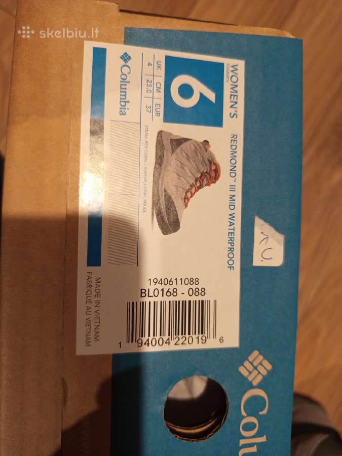 Nauji Columbia Waterproof žygio batai 37 d. - nuotraukos Nr. 8