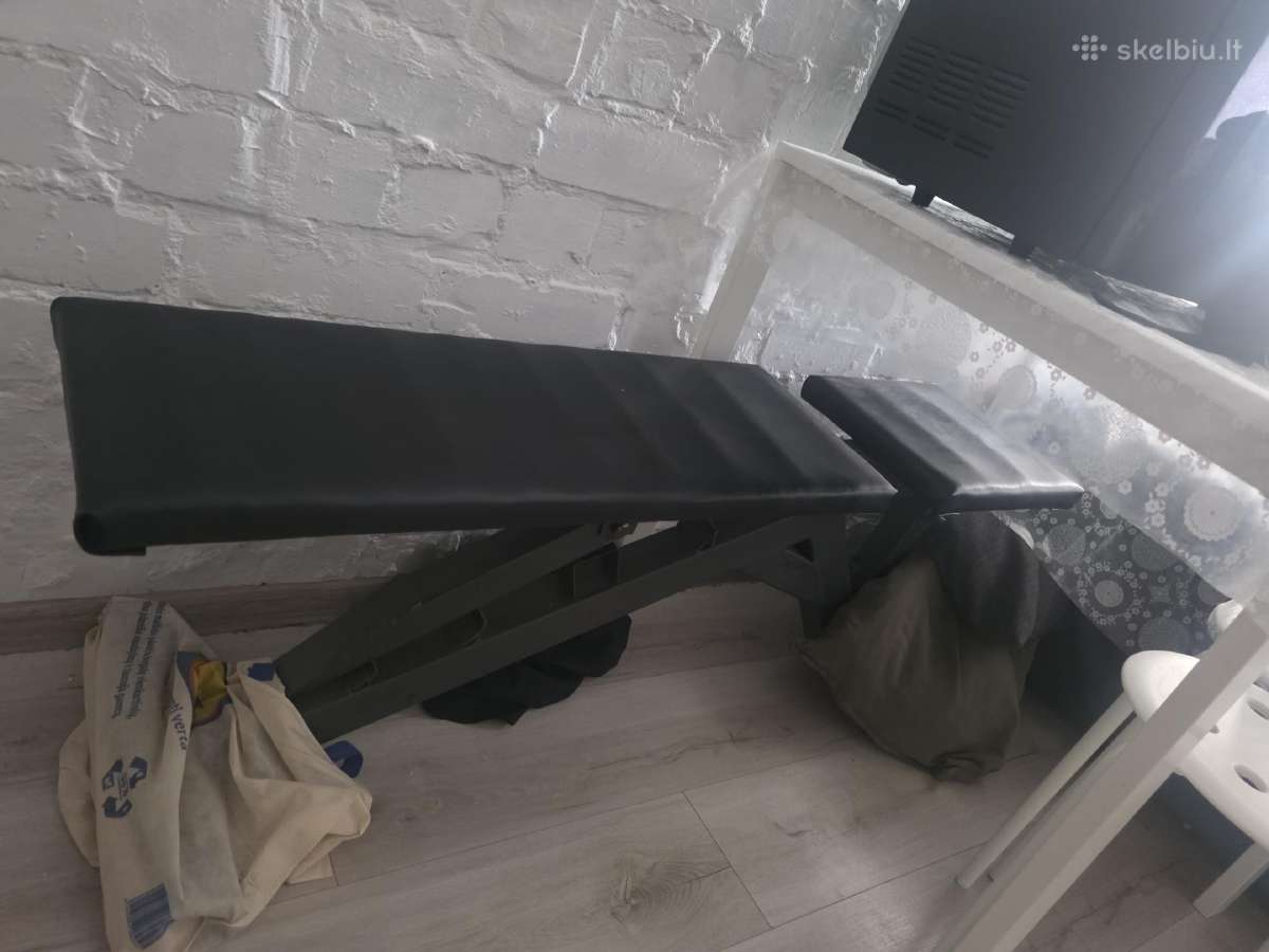 Hanteliai [60kg bendrai] + Suoliukas - nuotraukos Nr. 2