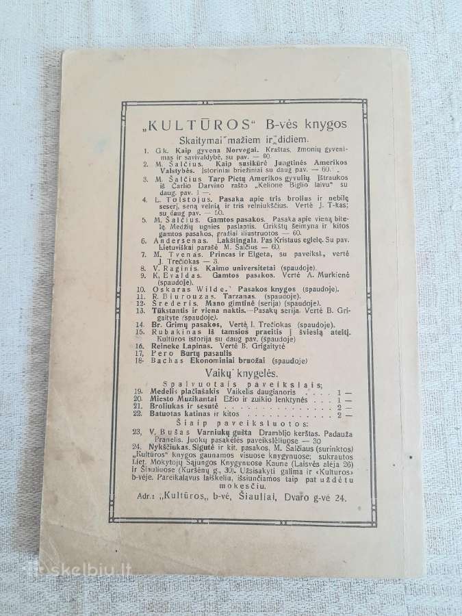 "Gamtos Pasakos" 1923m - nuotraukos Nr. 3