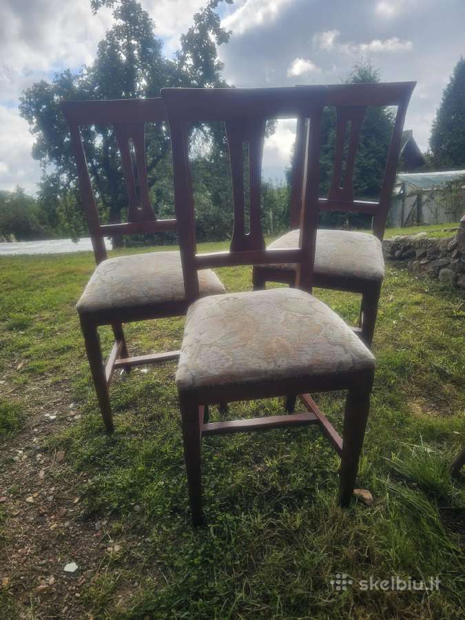 Antikvarines kedes 3 vnt - nuotraukos Nr. 2