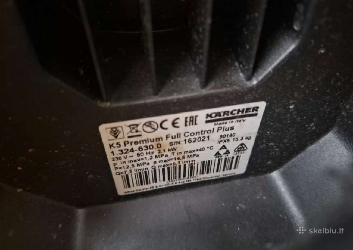 Karcher K 5 Premium Full Control Plus - nuotraukos Nr. 3