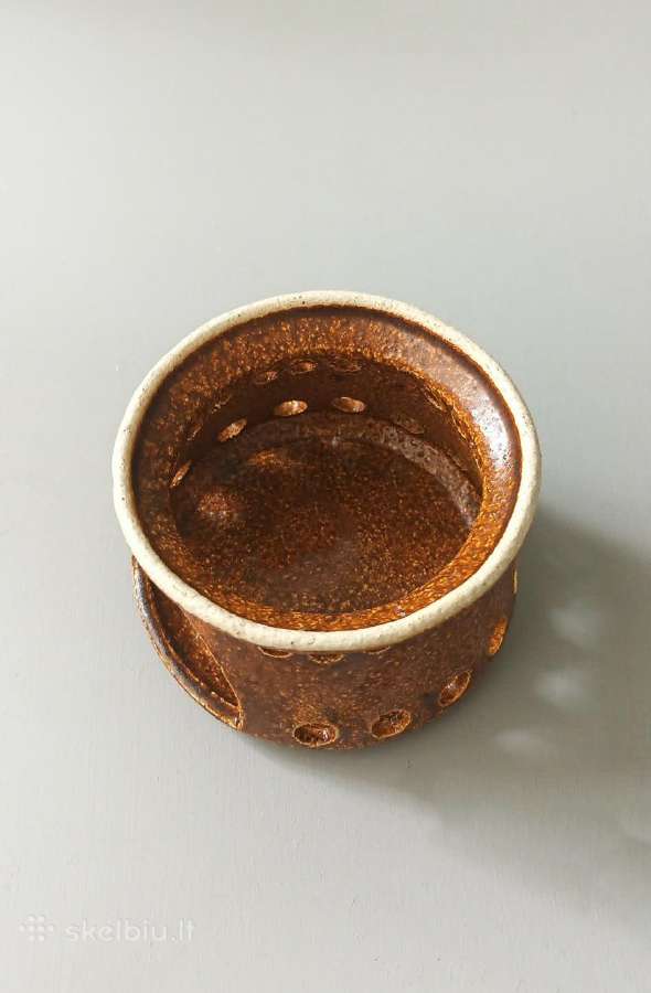 Keraminė žvakidė, aukštis 6cm - nuotraukos Nr. 4
