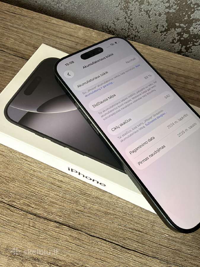 iPhone 16 Pro black - nuotraukos Nr. 3